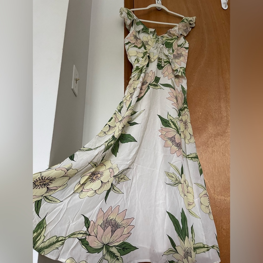 NWT FARM RIO ANTHROPOLOGIE MAXI DRESS ROSES size S